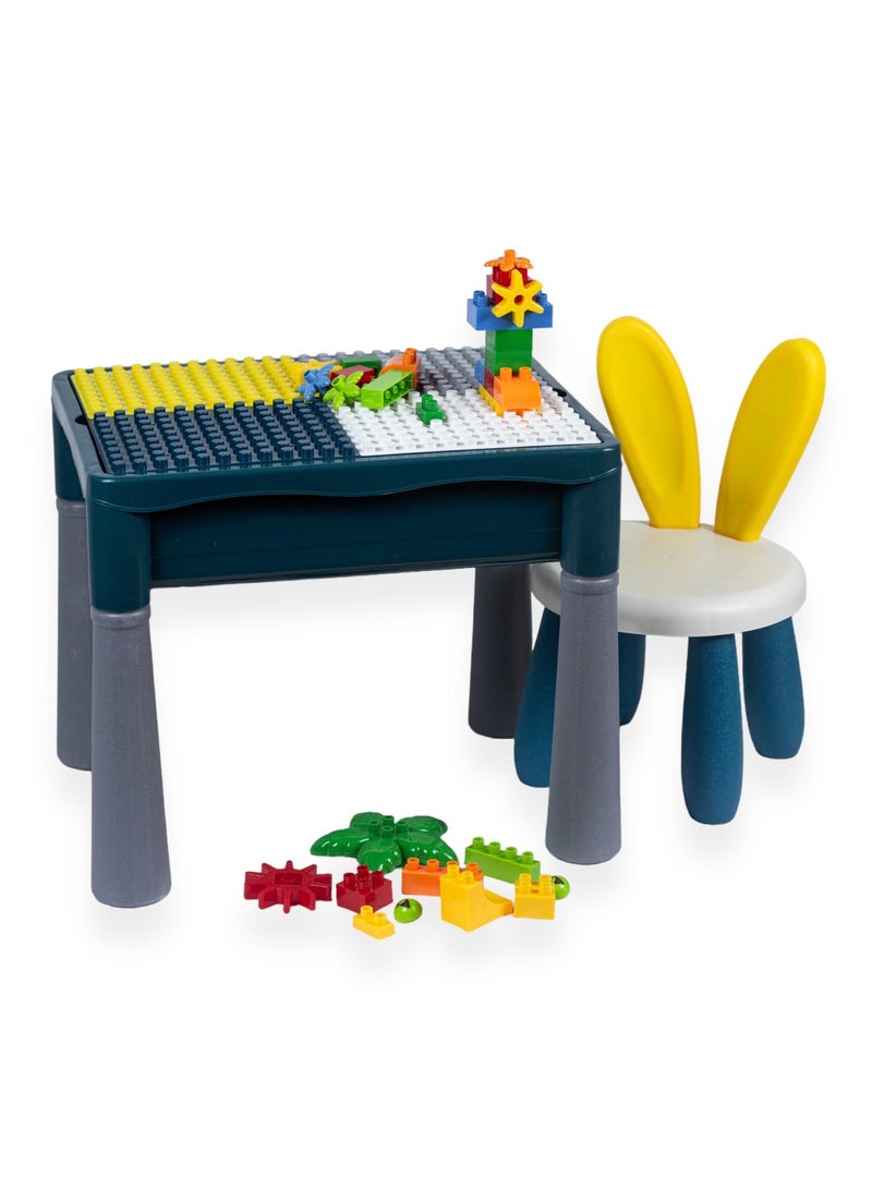 SUNDUS Kids Play Table with Chair – Building Blocks Table & Educational Activities - Image 5
